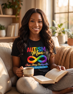 Women's Autism Mom shirt celebrating neurodiversity and acceptance