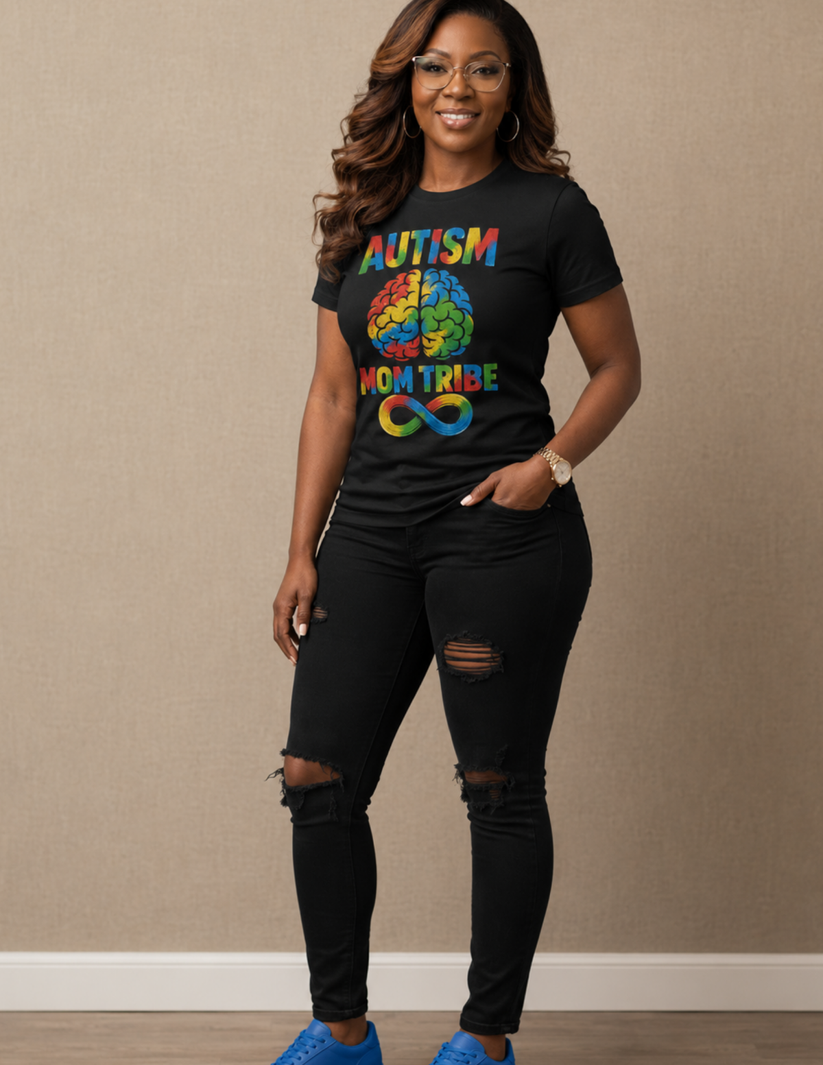 Autism Mom graphic tee celebrating neurodiversity and acceptance