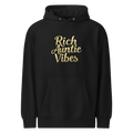 Rich Auntie Vibes women's hoodie product mockup featuring the confident auntie design