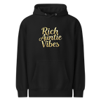 Rich Auntie Vibes women's hoodie product mockup featuring the confident auntie design