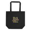 Stylish auntie tote bag featuring the Rich Auntie Vibes design