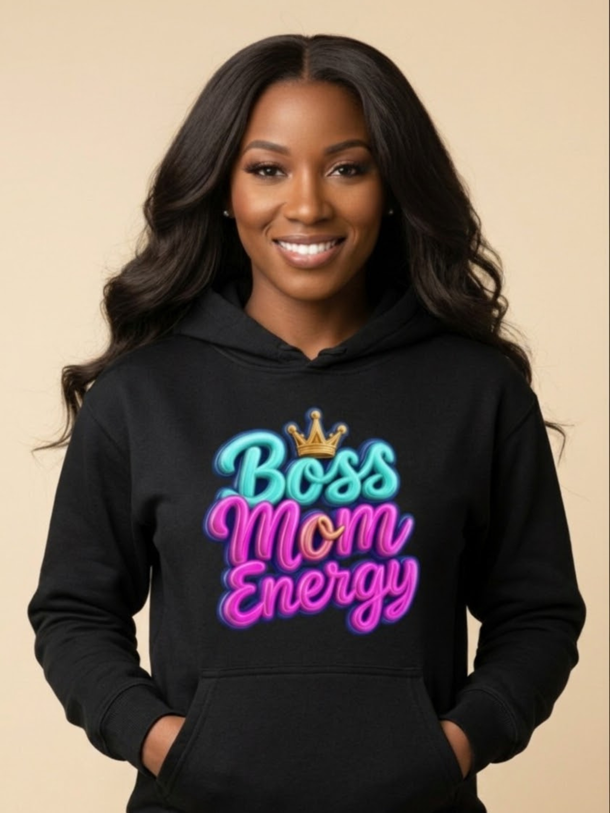 Women's Boss Mom Energy sweatshirt for working moms