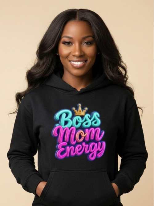 Women's Boss Mom Energy sweatshirt for working moms