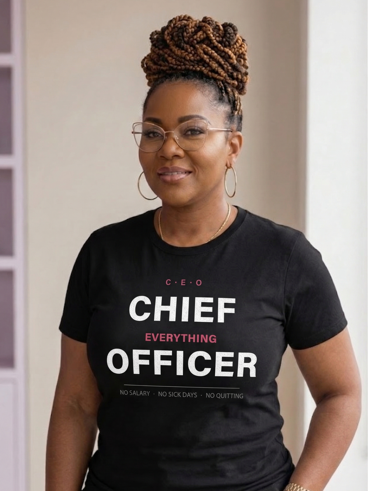 CEO Chief Everything Officer graphic tee for busy moms