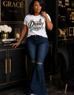 Purpose-inspired Divine by Design graphic tee by Divine Boutique