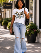 Divine by Design inspirational women's graphic tee celebrating purposeful living