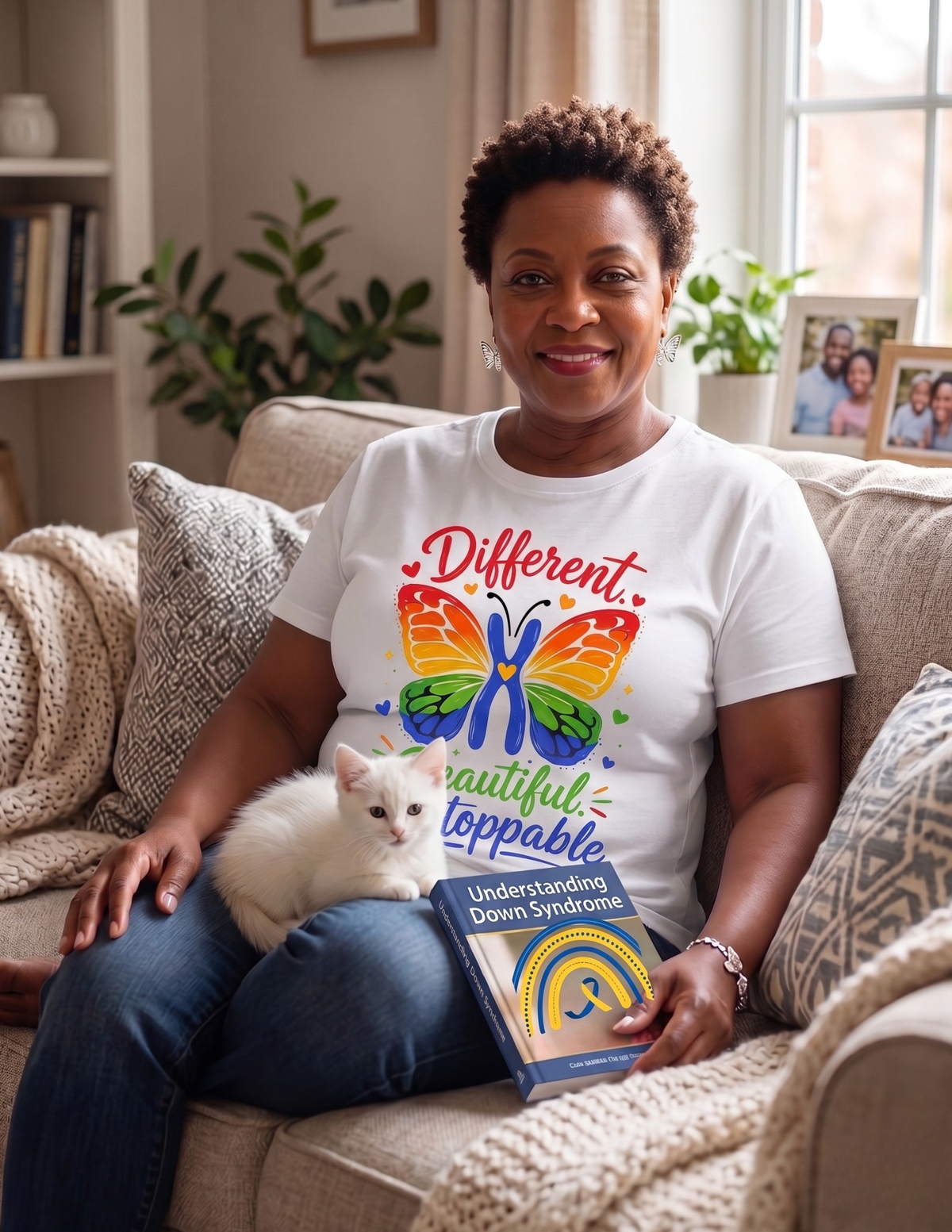 Different Beautiful Unstoppable butterfly shirt for Down Syndrome advocacy