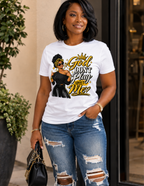 Yellow God Don't Play About Me inspirational Christian graphic tee