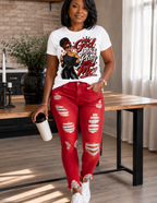 Women's faith-based God Don't Play About Me graphic tee by Divine Boutique