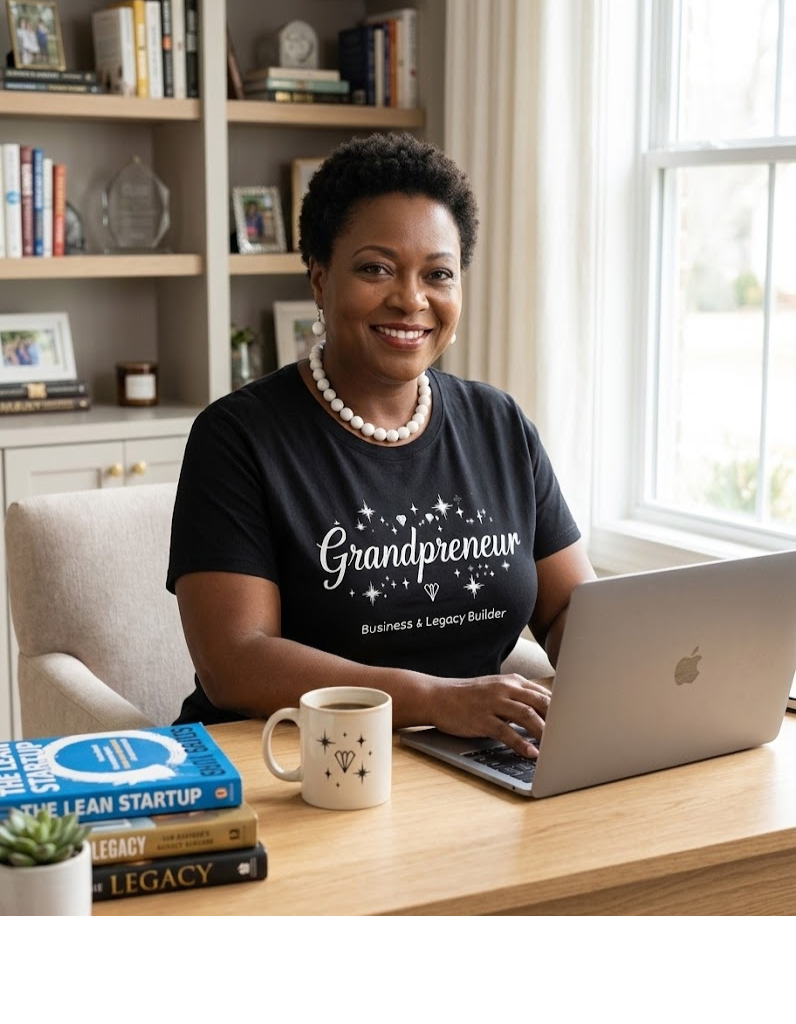 Grandpreneur statement tee for confident grandmothers
