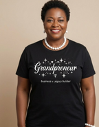 Grandpreneur graphic tee with white lettering