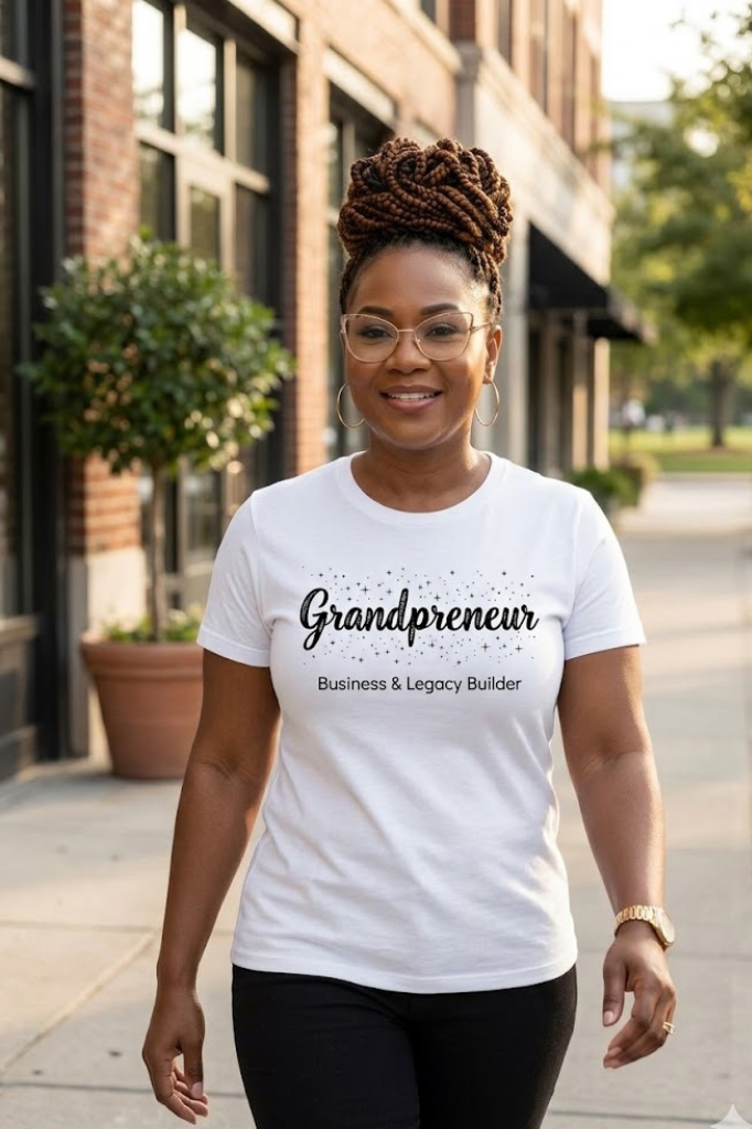 Entrepreneur grandma shirt featuring Grandpreneur design