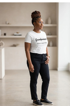 Grandpreneur black lettering graphic tee for grandma
