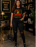 Divine Boutique I'm the #1 Never the #2 women's statement graphic tee