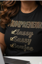 Mompreneur graphic tee for moms building businesses and raising families