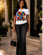 Red Not Broken Just Wired Differently inspirational statement tee