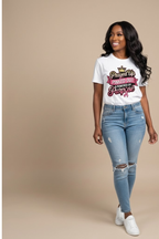 Women's Prayed Up Pinked Out Powered by Purpose shirt