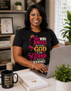 Divine Boutique women's Christian graphic tee inspired by prayer and confidence