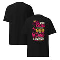 She Who Kneels Before God Christian graphic tee product view