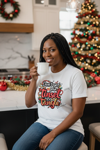 Don't Get Your Tinsel in a Tangle Christmas graphic tee