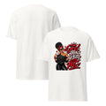 God Don't Play About Me red Christian graphic tee product view