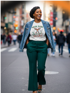 Work Hard Sleigh Harder Christmas graphic tee