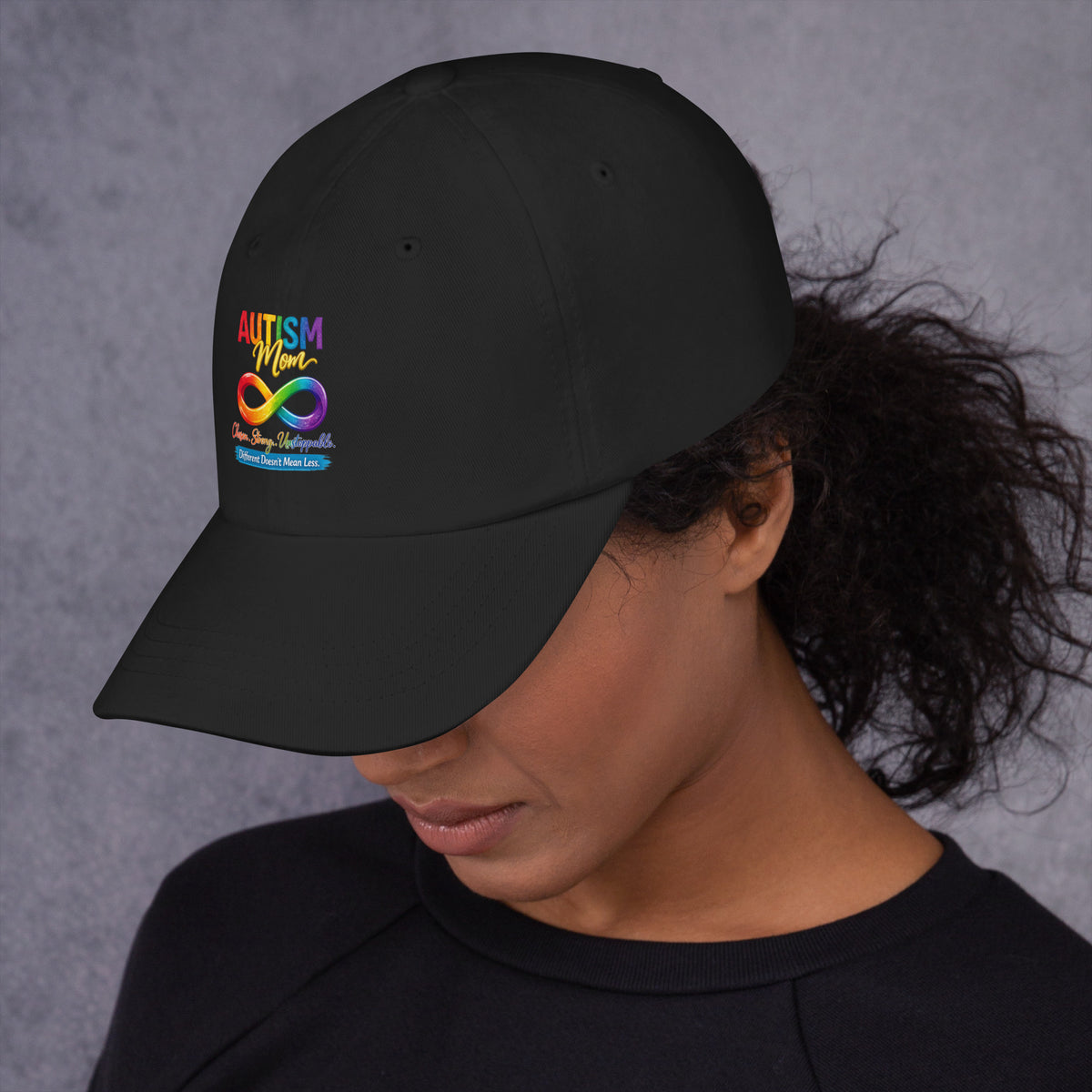 Women's Autism Mom hat celebrating neurodiversity and acceptance