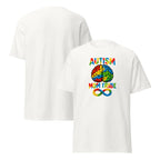 Autism Mom Tribe statement shirt with colorful neurodiversity design