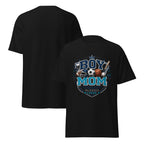 Proud Boy Mom game day shirt with varsity-inspired sports design-Product mockup