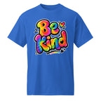 Colorful Be Kind inspirational shirt promoting positivity and kindness