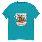 Tropical Blue - Women's country Boy Mom graphic tee celebrating faith love and motherhood -Product mockup