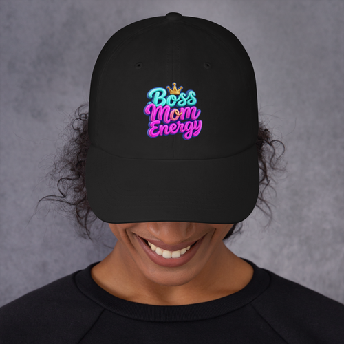 Boss Mom Energy adjustable hat for women-Product mockup