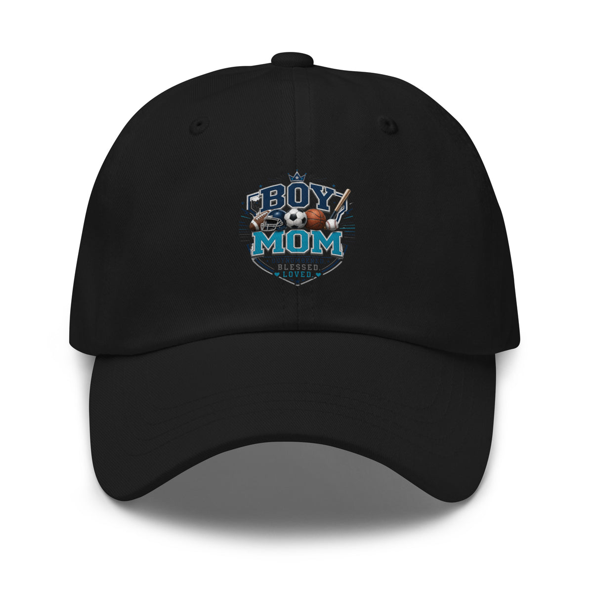 Boy Mom Blessed Loved embroidered sports mom hat