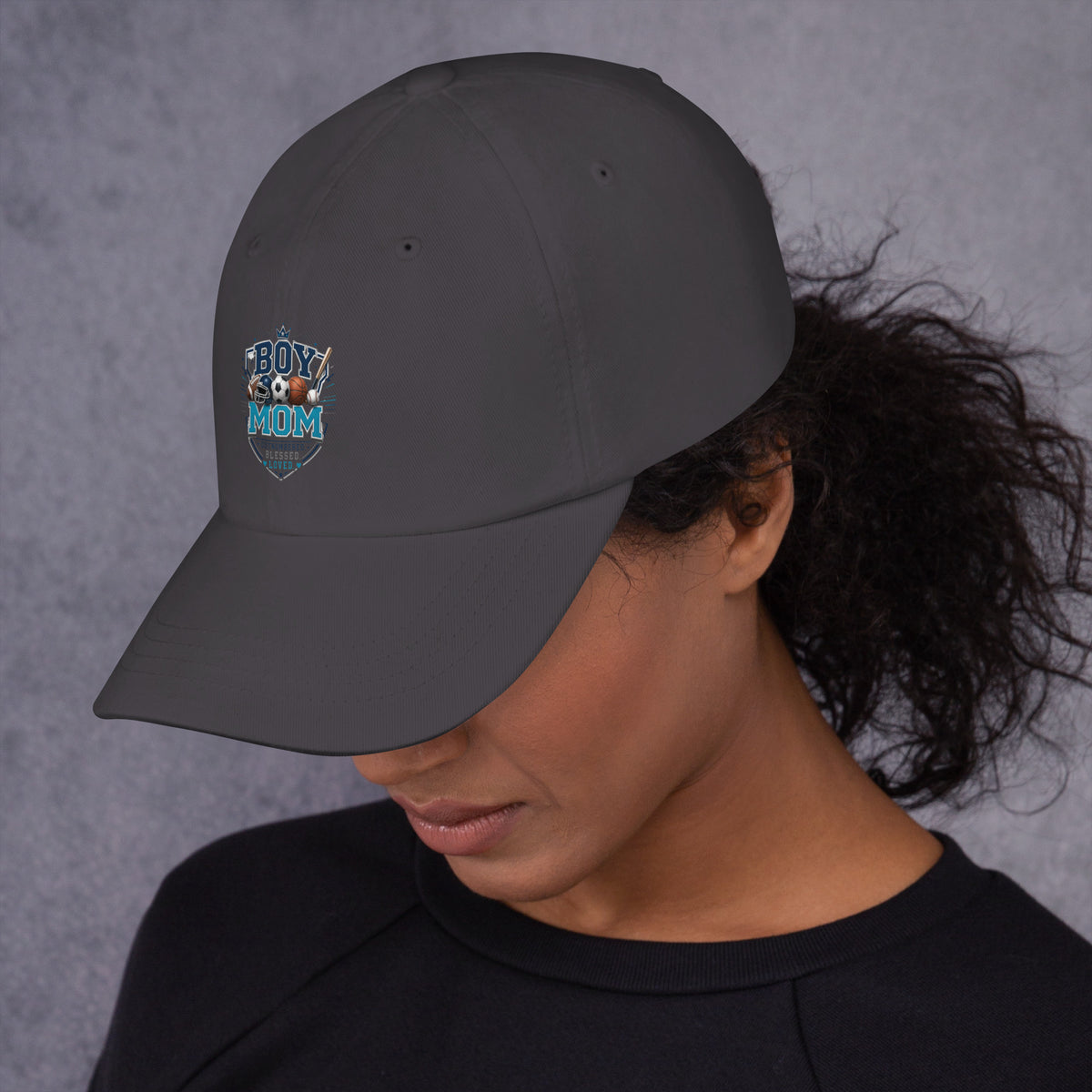 Proud Boy Mom sports hat for game day