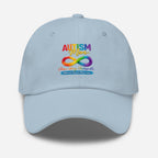 Autism Mom adjustable hat featuring inspirational neurodiversity design
