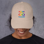 Autism Mom hat with Chosen Strong Unstoppable inspirational design