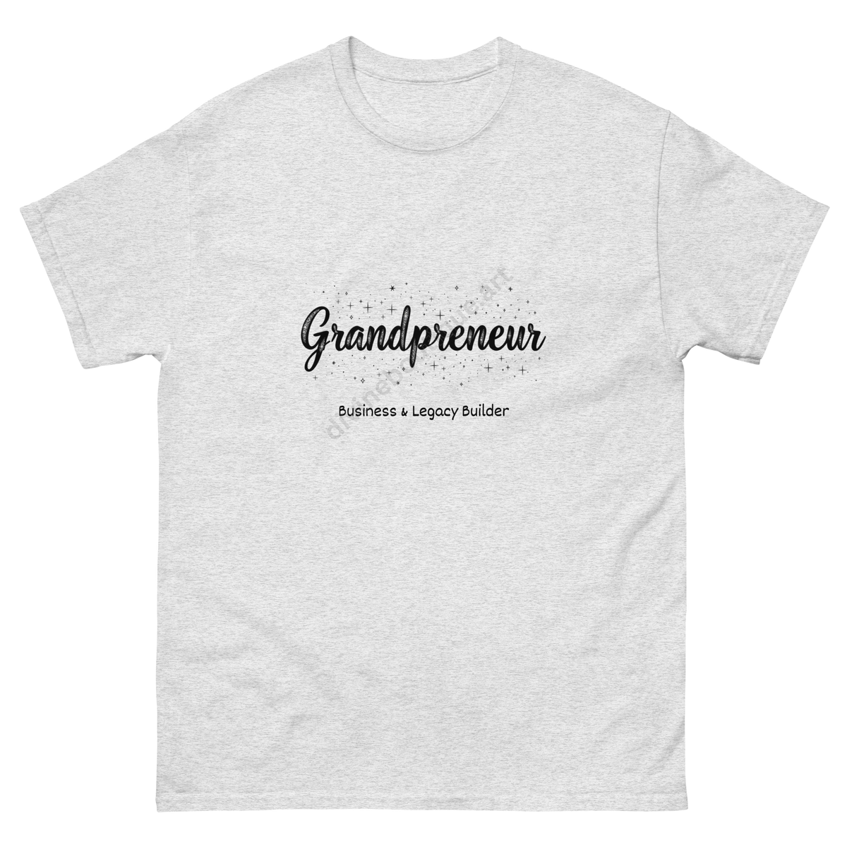 Ash-Grandpreneur black graphic tee for ambitious grandmothers