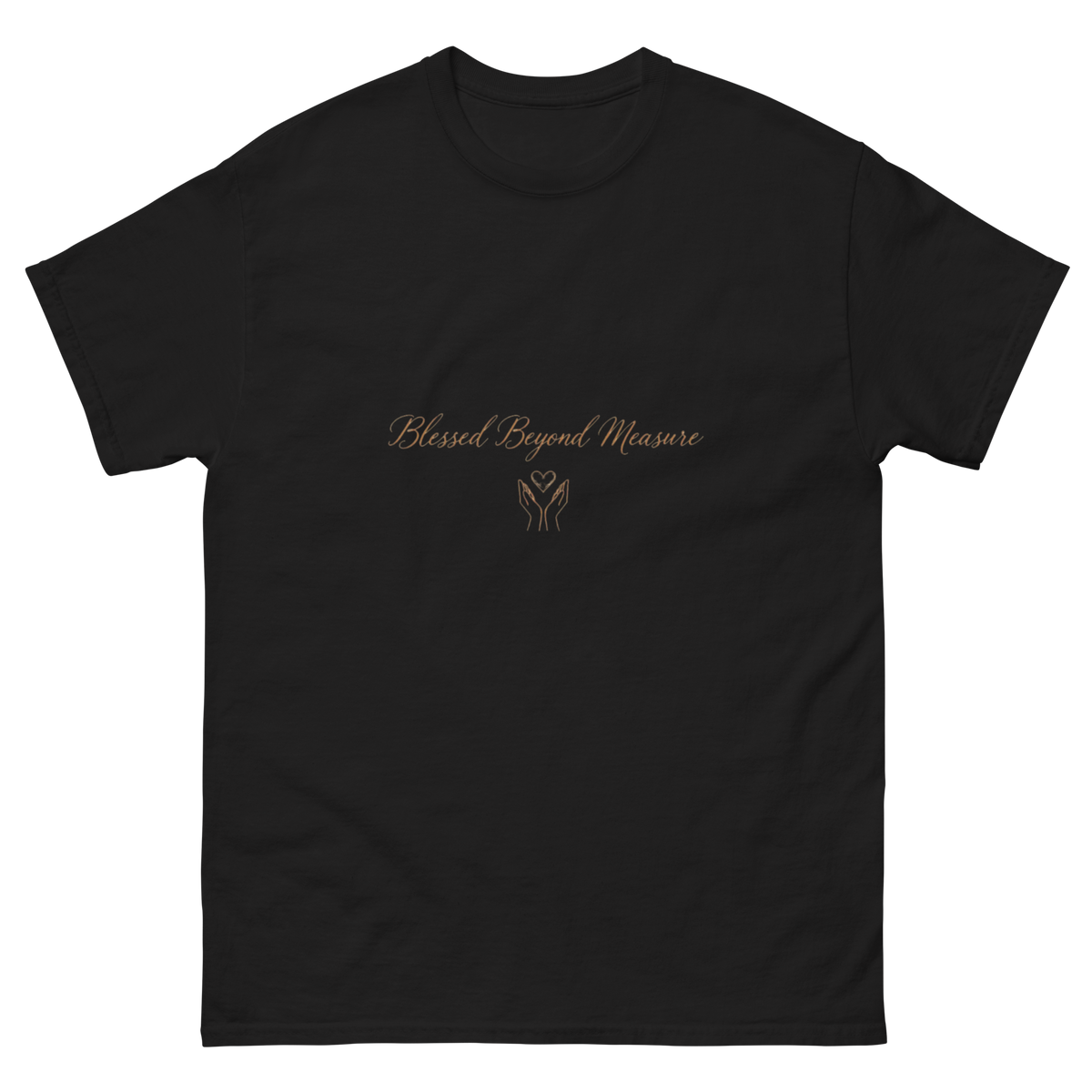 Blessed Beyond Measure Christian graphic tee for women-black-Product mockup