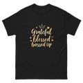 Grateful and Bossed Up empowering graphic tee for women-Product mockup