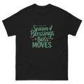 Season of Blessings and Boss Moves Christmas graphic tee-Product mockup