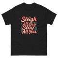 Women's Christmas shirt with confident Sleigh All Day Slay All Year message-Product mockup