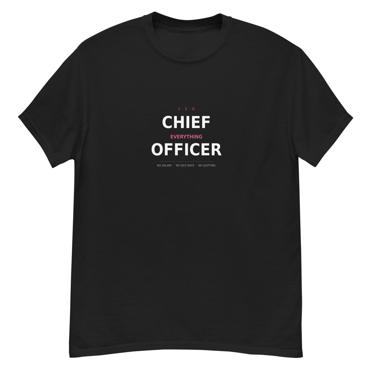 Black-Funny mom graphic tee for the woman who runs the household-Product mockup