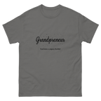 Grandpreneur black lettering tee for entrepreneurial grandmas