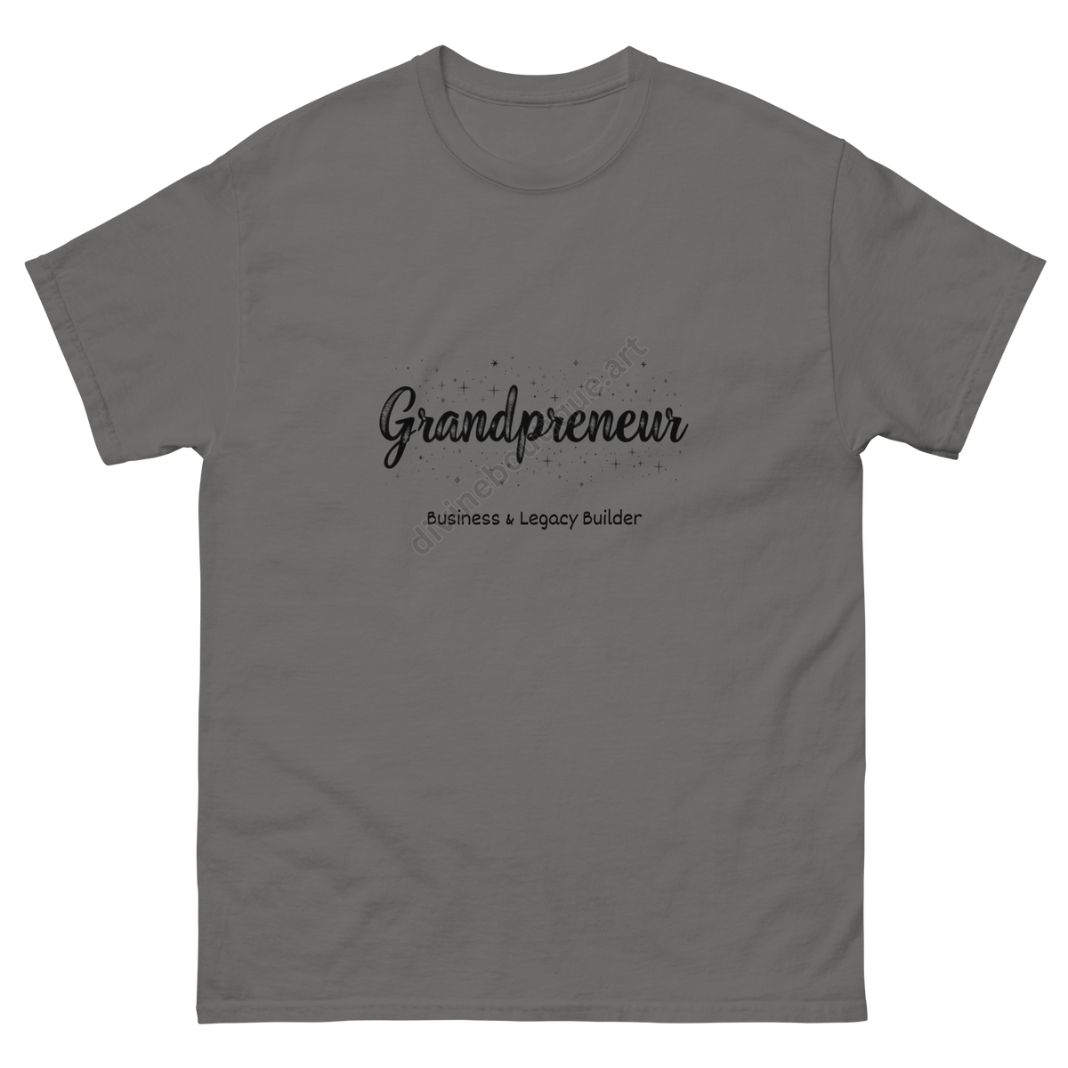 Grandpreneur black lettering tee for entrepreneurial grandmas