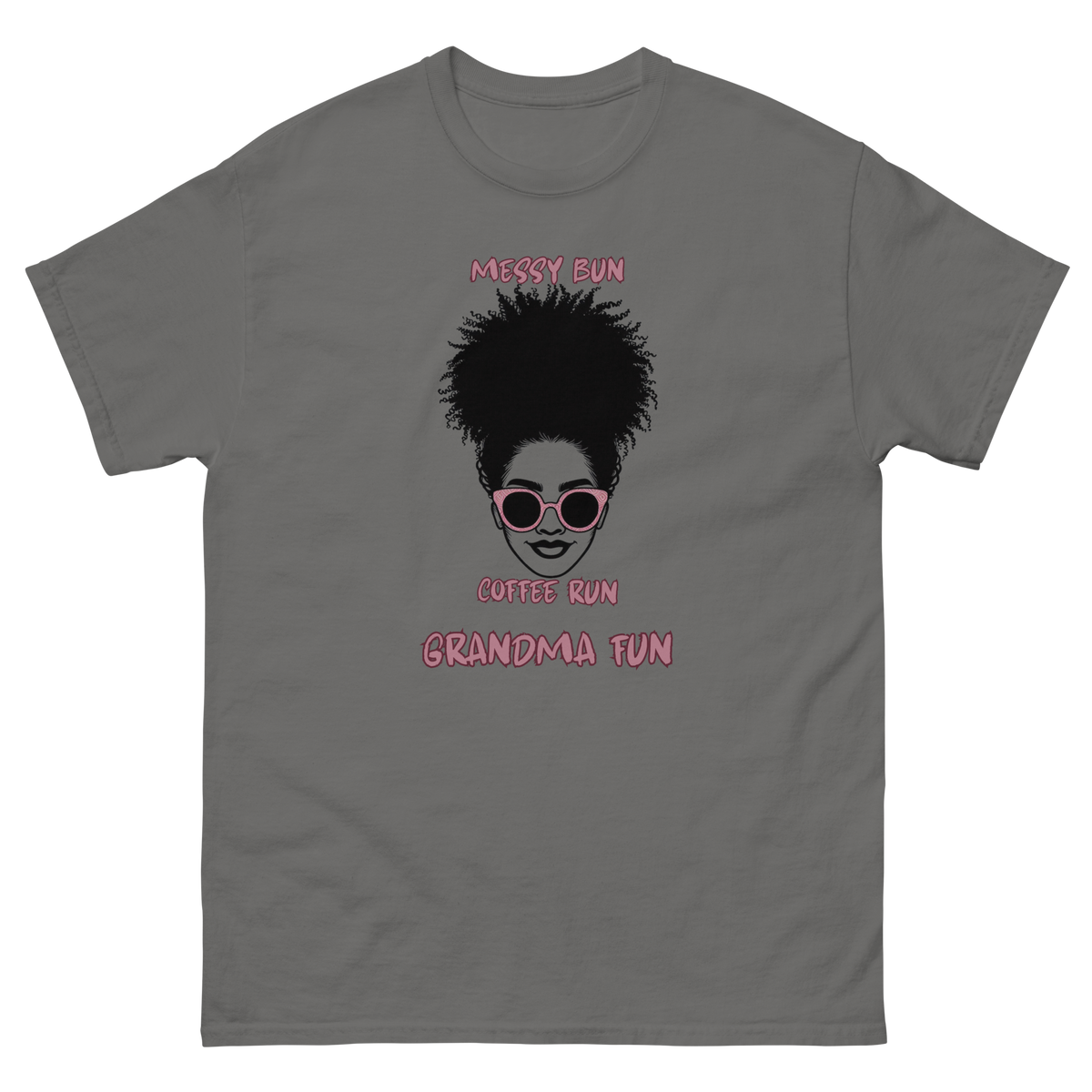 Coffee loving grandma shirt with fun graphic design