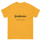 Gold-Women's Grandpreneur graphic shirt for business-minded grandmothers