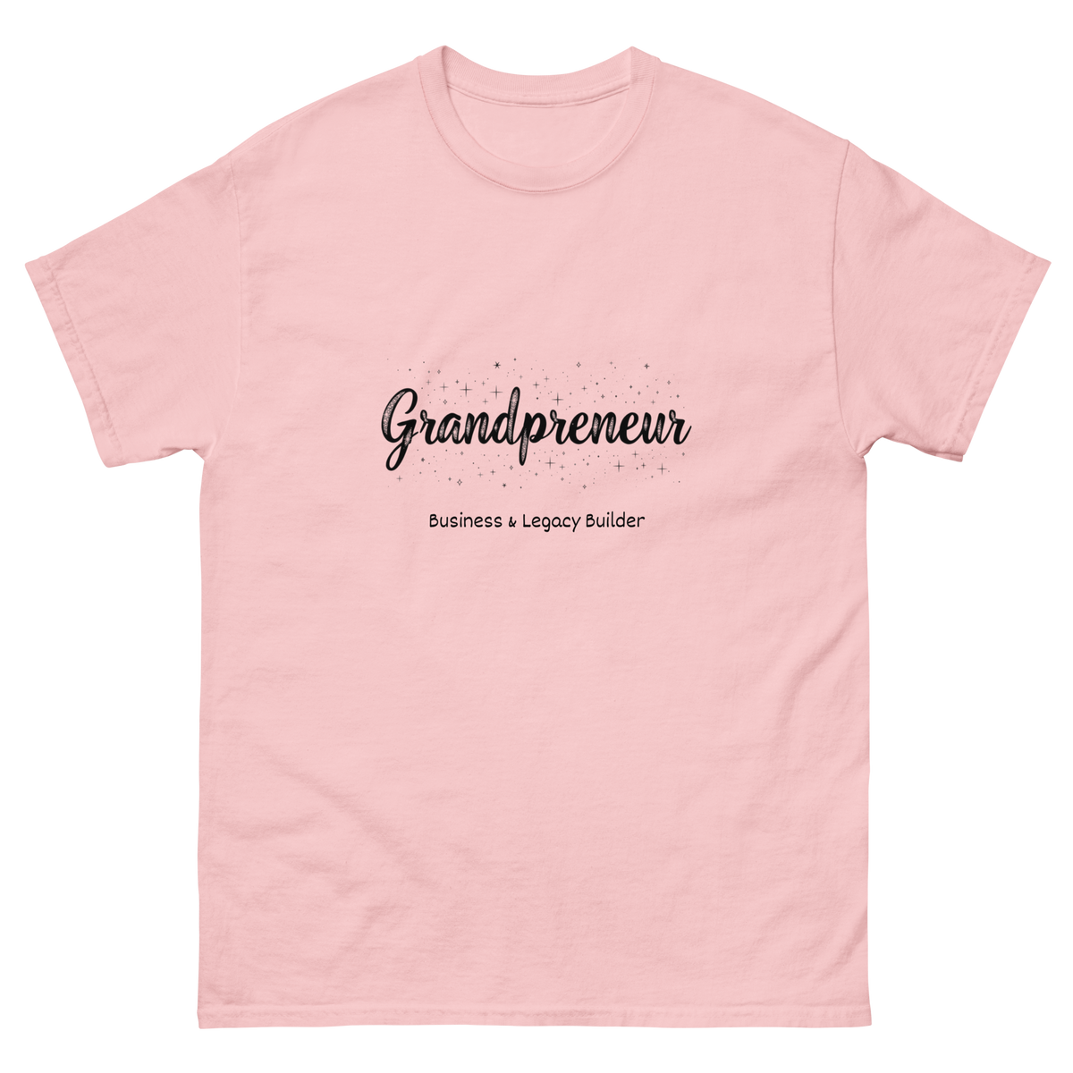 Entrepreneur grandma graphic tee with Grandpreneur black lettering