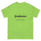 lime- Grandpreneur tee celebrating ambitious and confident grandmas
