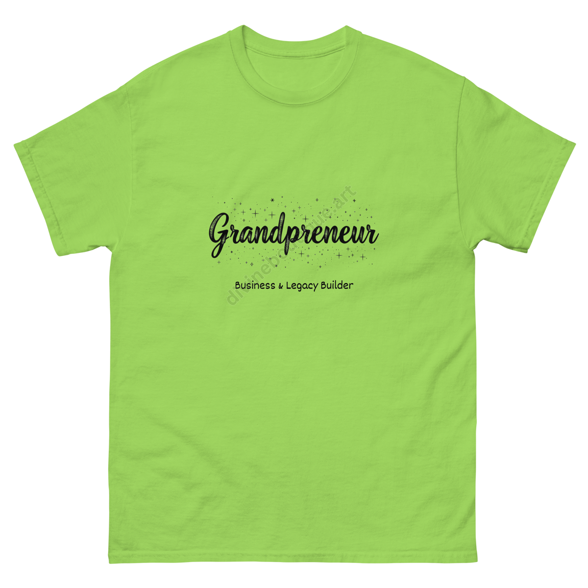 lime- Grandpreneur tee celebrating ambitious and confident grandmas