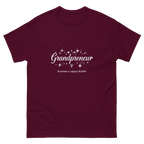 Grandpreneur white lettering tee for entrepreneurial grandmas
